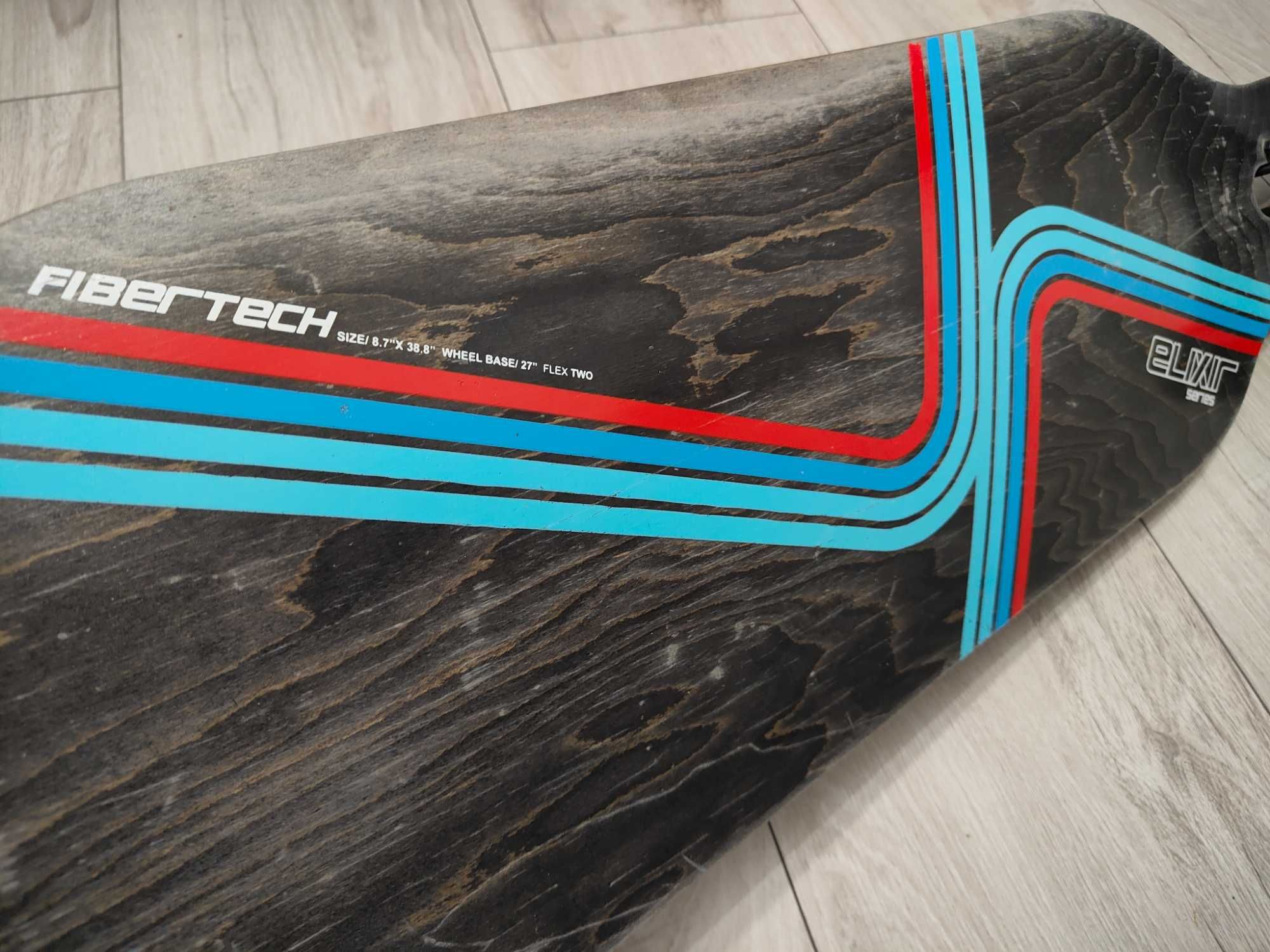 Deska longboard Elixir Fibertech Longboard twin tip flex 2