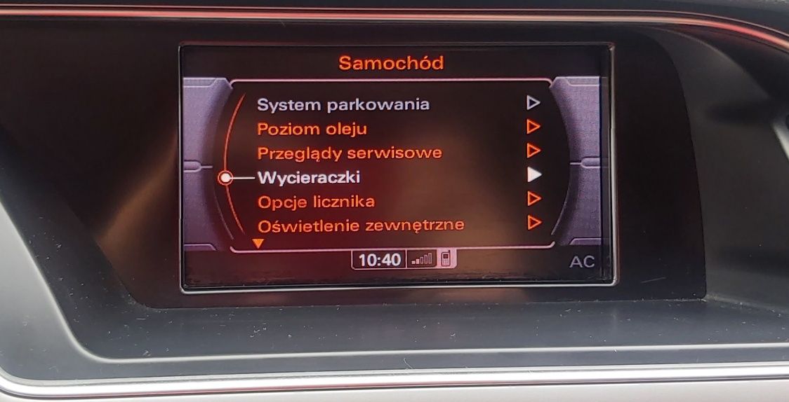 Polskie Menu Audi MMI 2G, 3G, Concert,RNS-E, RMC, MIB