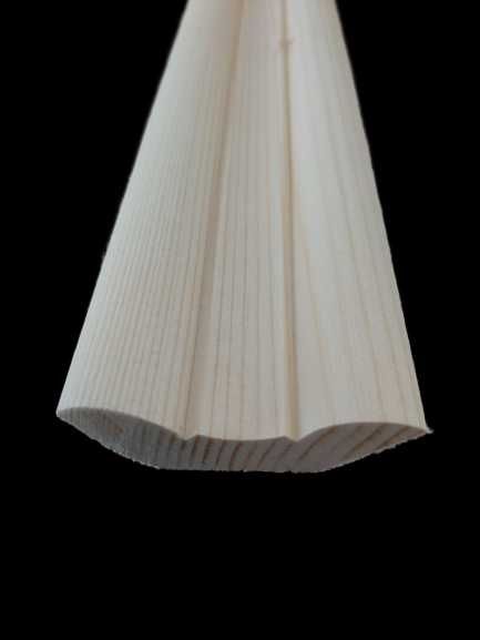 Listwa drewniana 50mm x 50mm sufit podłoga ćwierćwałek kątowa świerk
