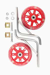 Бічні колеса для дитячого велосипеда 16", світлодіодні червоні