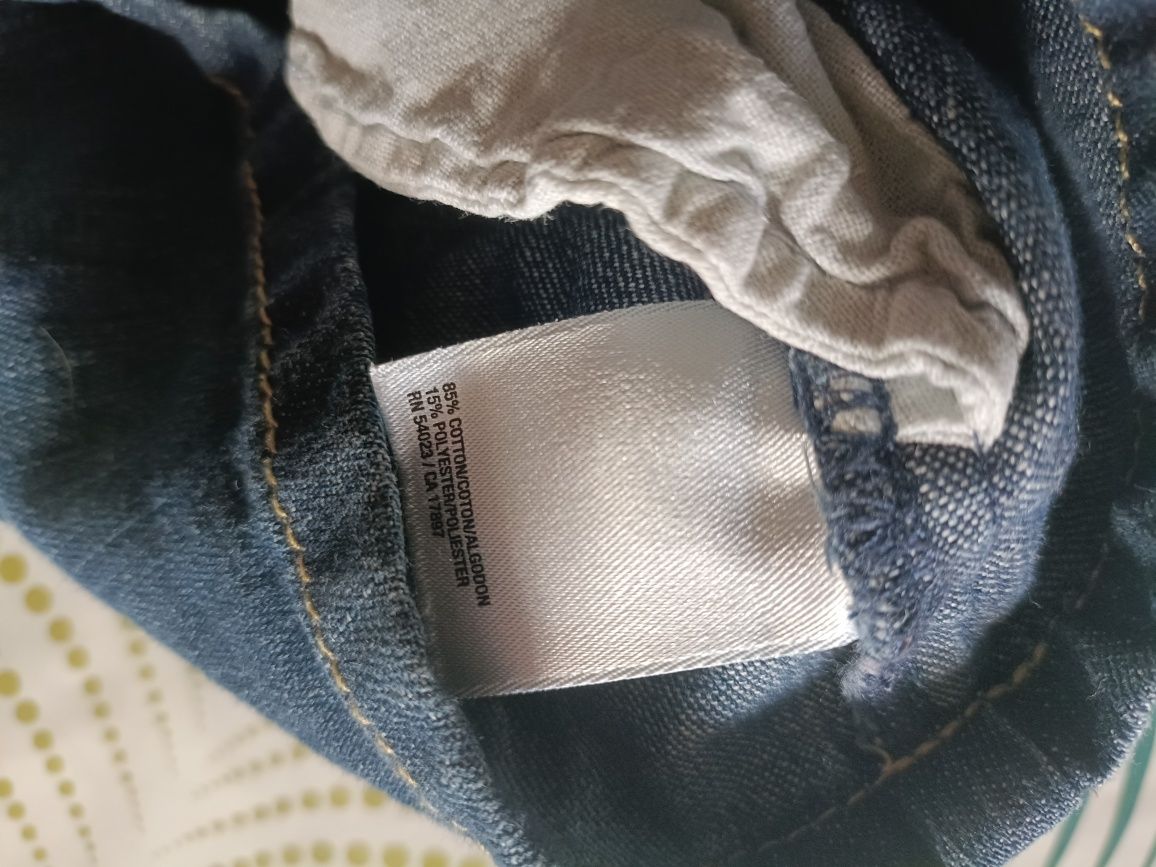 Sukienka jeans na szelkach rozmiar 68