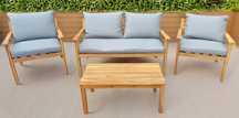 Nowy zestaw ogrodowy "Akacja" sofa, dwa fotele stolik.