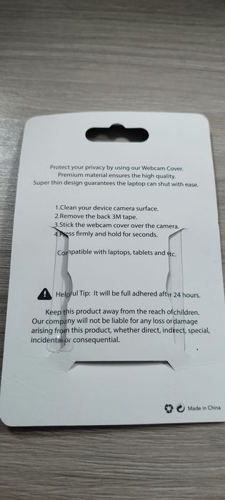 Zaślepki na kamerę internetową 6 sztuk