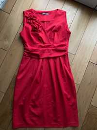 Czerwona sukienka imprezowa wyjsciowa rozmiar 42