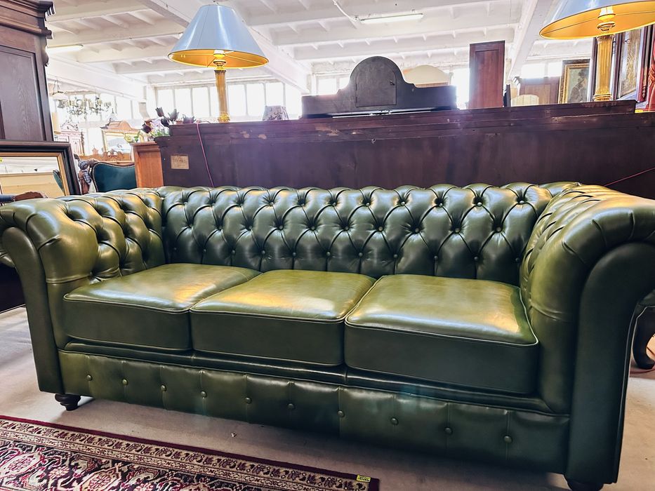 Ekskluzywny, angielski KOMPLET CHESTERFIELD 3+1+1 :)
