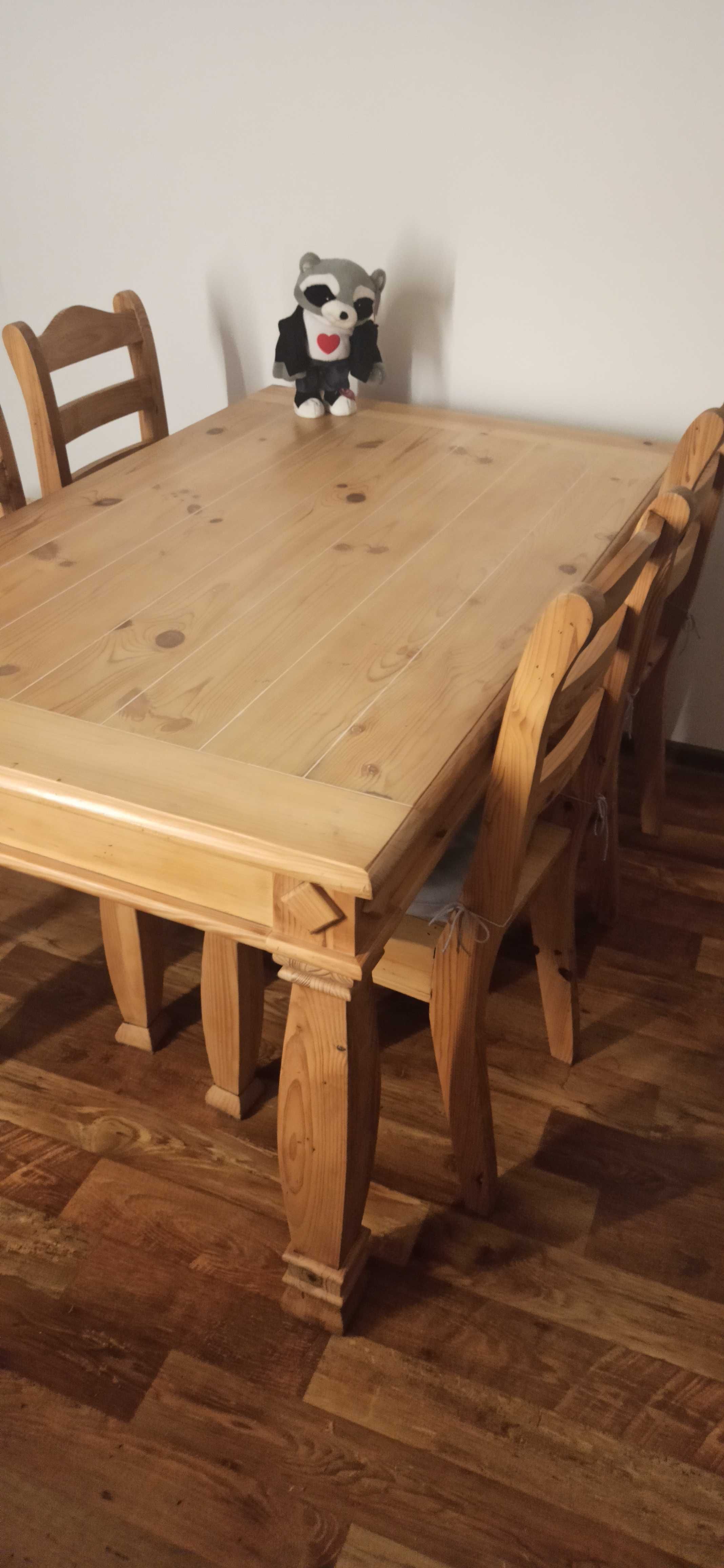 Stół do salonu/jadalni z litego drewna
