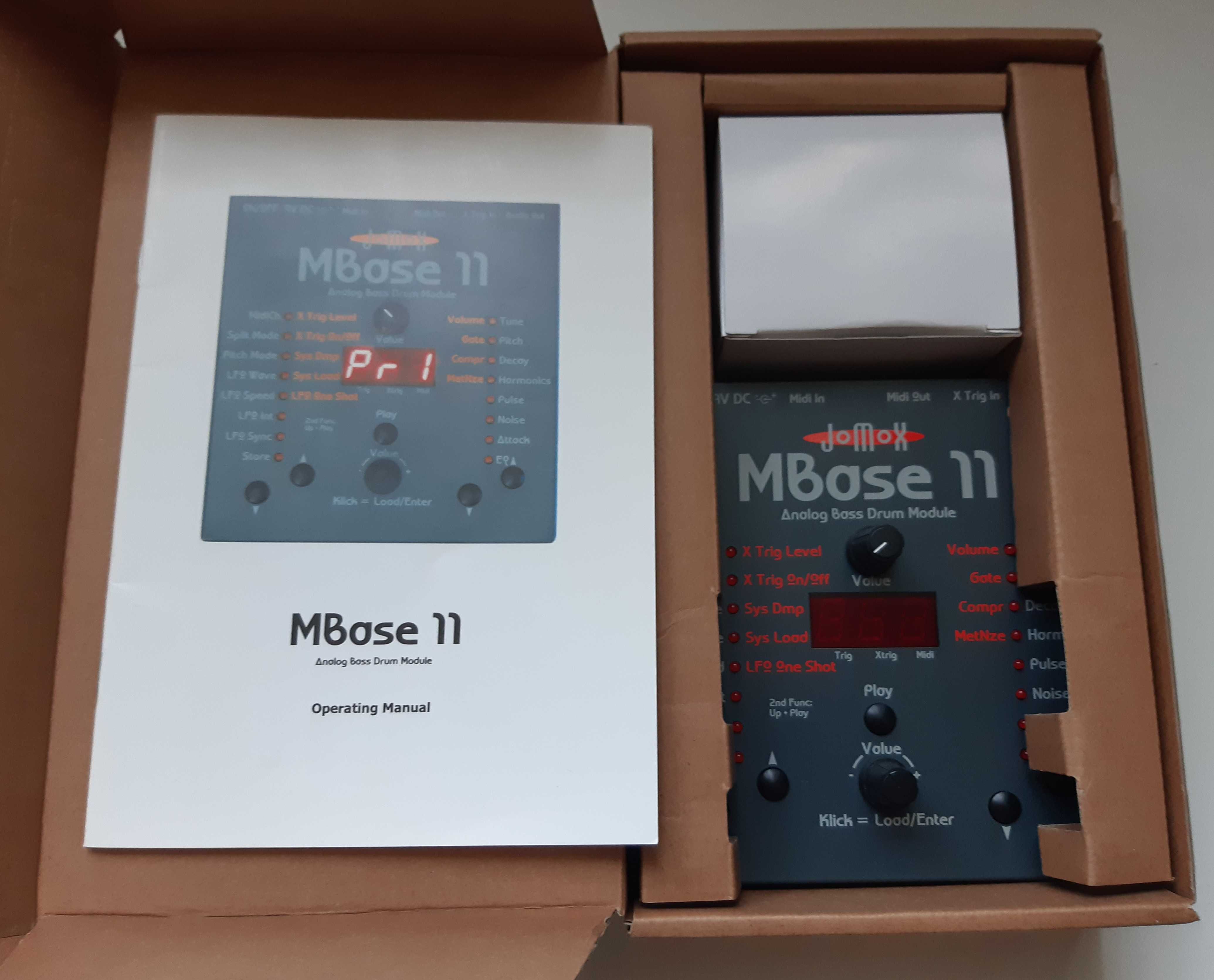 Jomox MBase 11 analogowy moduł kick, bass drum, stan BDB