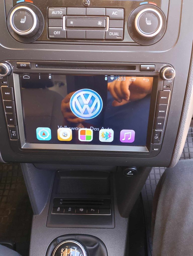 VW Touran skoda radio android 2 din duże radio z dvd
