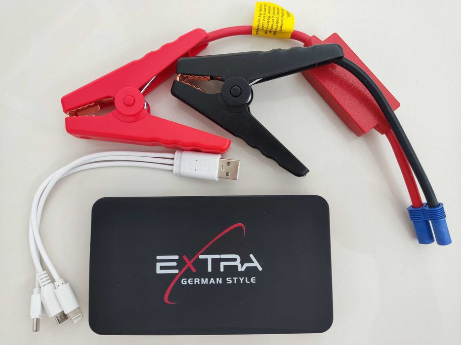 Urządzenie Rozruchowe 12000 mAh Powerbank 12V Starter Booster ZESTAW