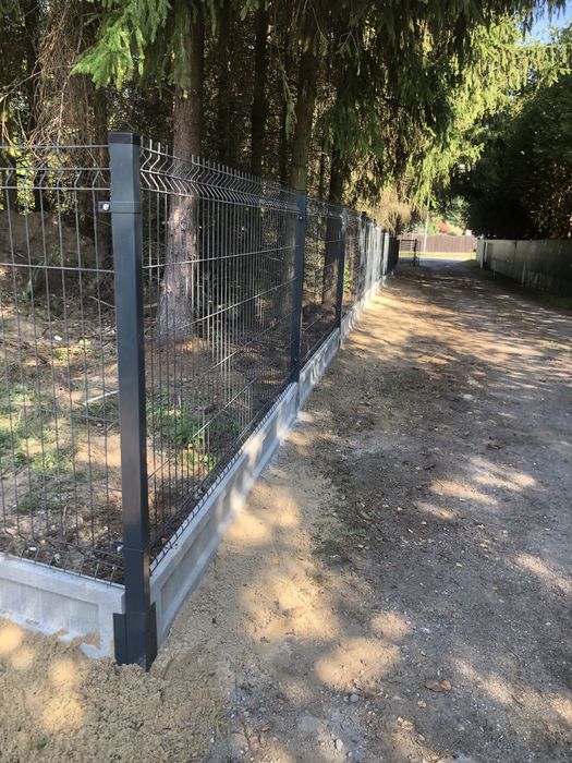 Montaż ogrodzeń panelowych i innych usługi brukarskie glebogryzarka se