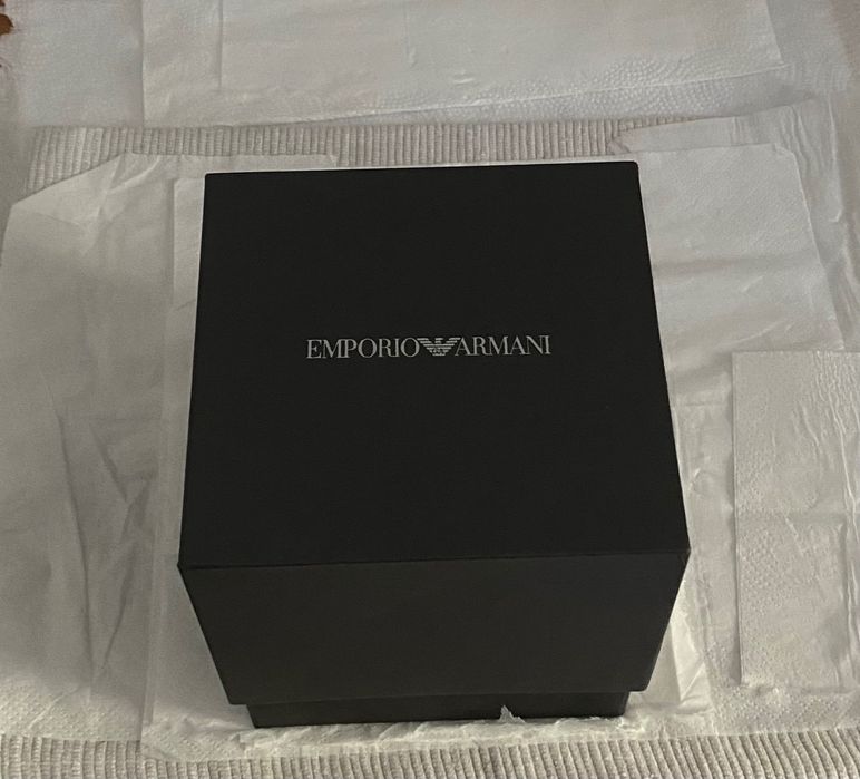 Okazja!! Orginalny Zegarek Emporio&Armani ZŁOTY, cały zestaw.