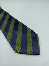 Les Copains jedwabny krawat w paski regimental klubowy cop1