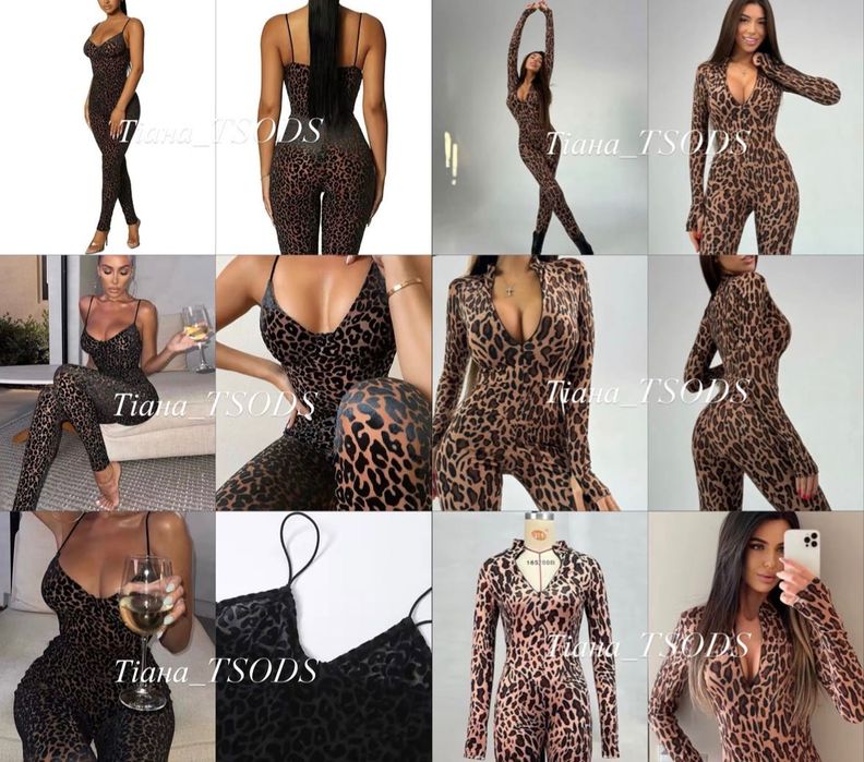 Леопардовый комбинезон полупрозрачный комбез Лео большие размеры Л хл