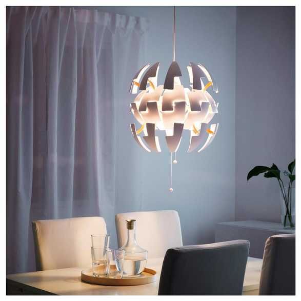Nowa IKEA LAMPA Wisząca PS 2014 Biała Pomarańczowa 35cm Sufitowa E27