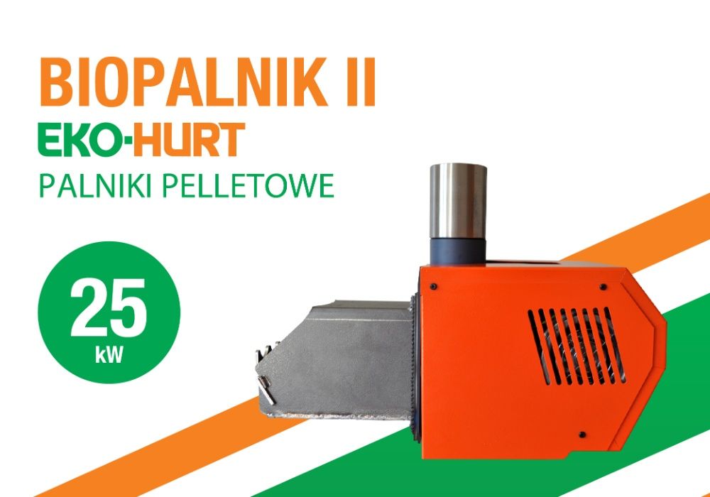 Palnik pelletowy 25 kW BIOPALNIK podajnik pellet palnik Modernizacja