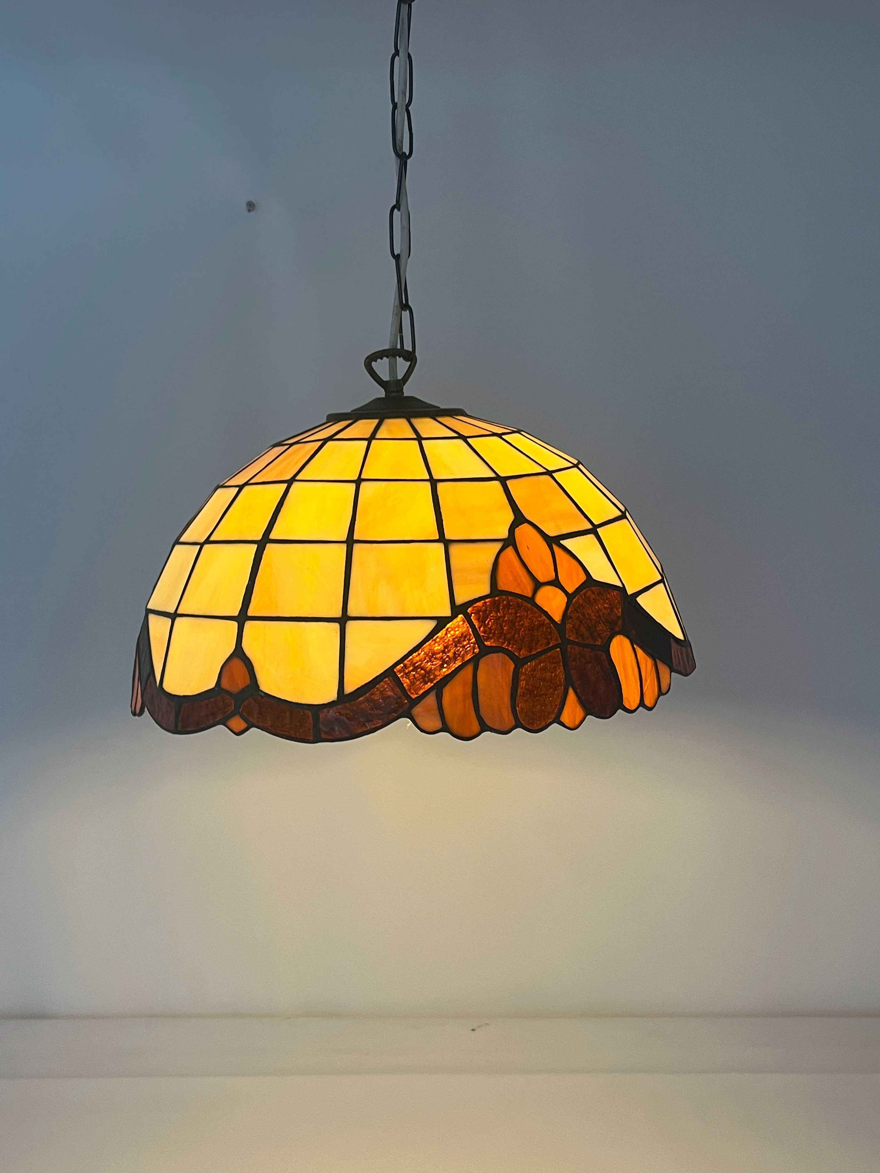 Zwis lampa Żyrandol stylowy Tiffany