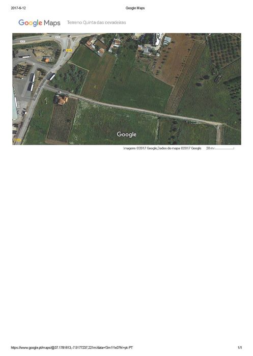 Terreno Rustico em Vila Nova Cacela