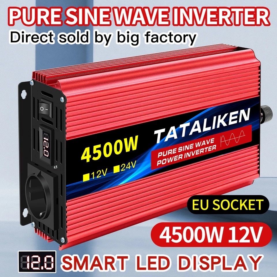 ИНВЕРТОР 220V Правильная синусоида 12V Преобразователь напряжения