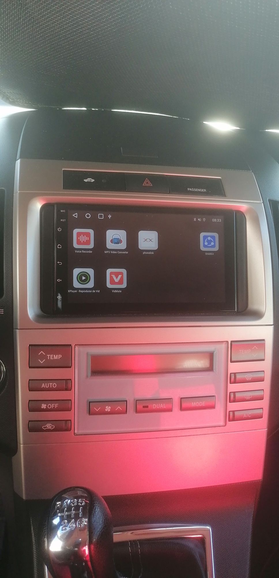 Rádio 2Din Android, para Toyota Verso 2004 a 2009