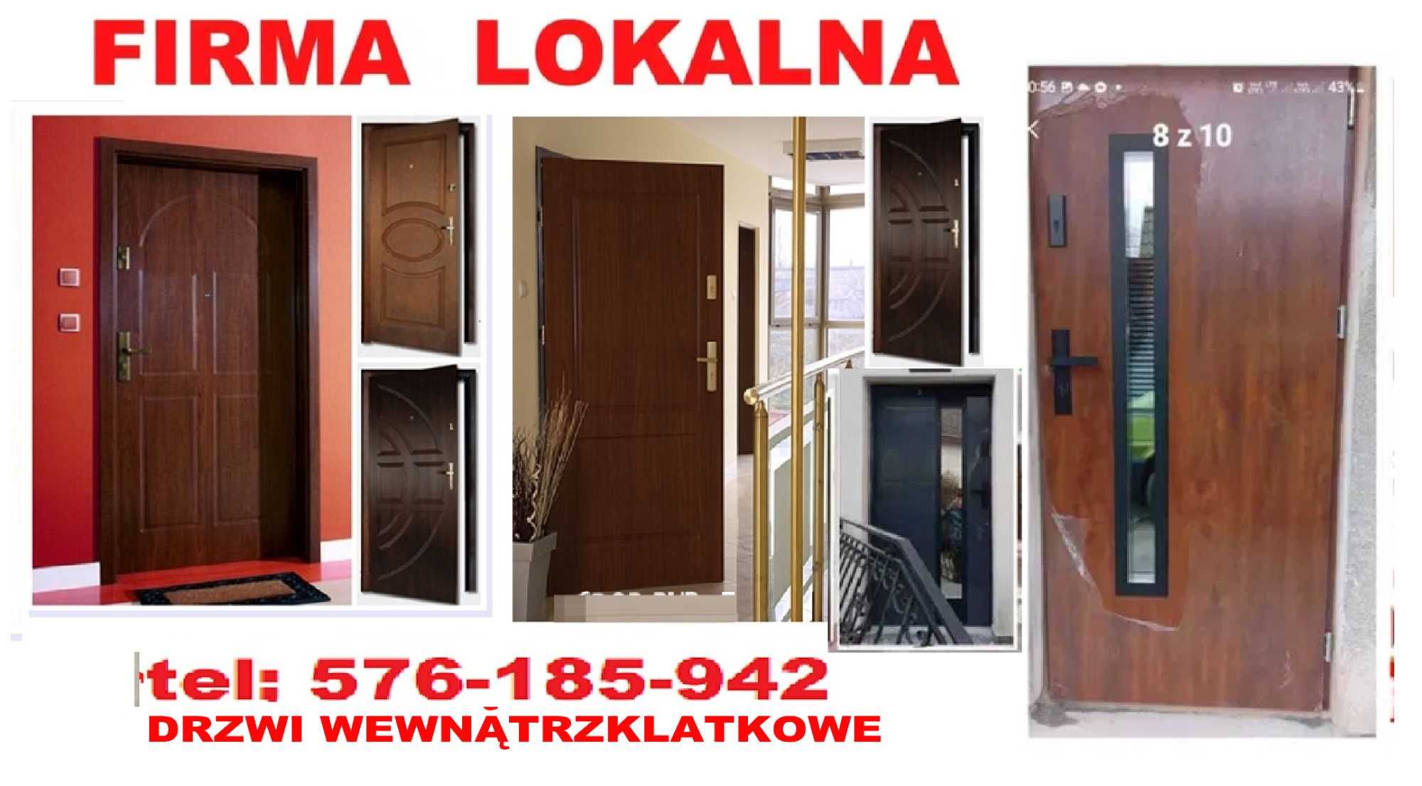 Drzwi wejściowe ZEWNĘTRZNE-wewnętrzne z montażem DO MIESZKANIA W BLOKU