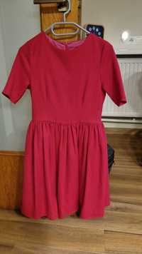 Sukienka zaprojektowana i szyta na zamówienie GLAM różowa XS