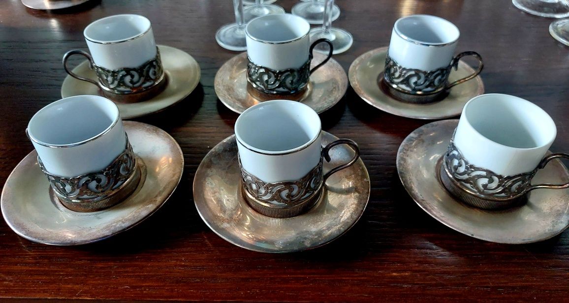 6 Chavenas de Cafe  Porcelanas Veracruz