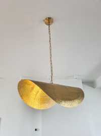 REZERWACJA Lampy wiszące nad stół, mosiądz, 60 cm, lampa, z mosiądzu