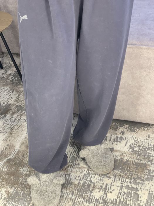 Графітові сірі витерті джоггери puma washed спортивні штани