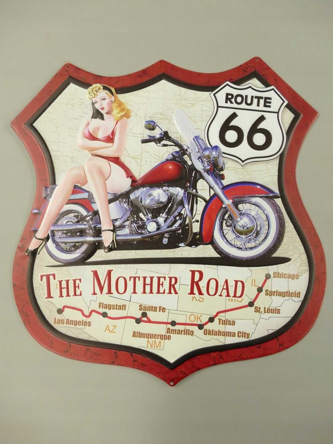 Plakat metalowy reklama szyld THE MOTHER ROAD 66