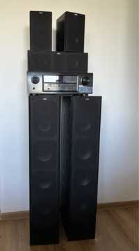 Amplituner Denon AWR-X1300W + zestaw glosnikow Eltax  + dowoz