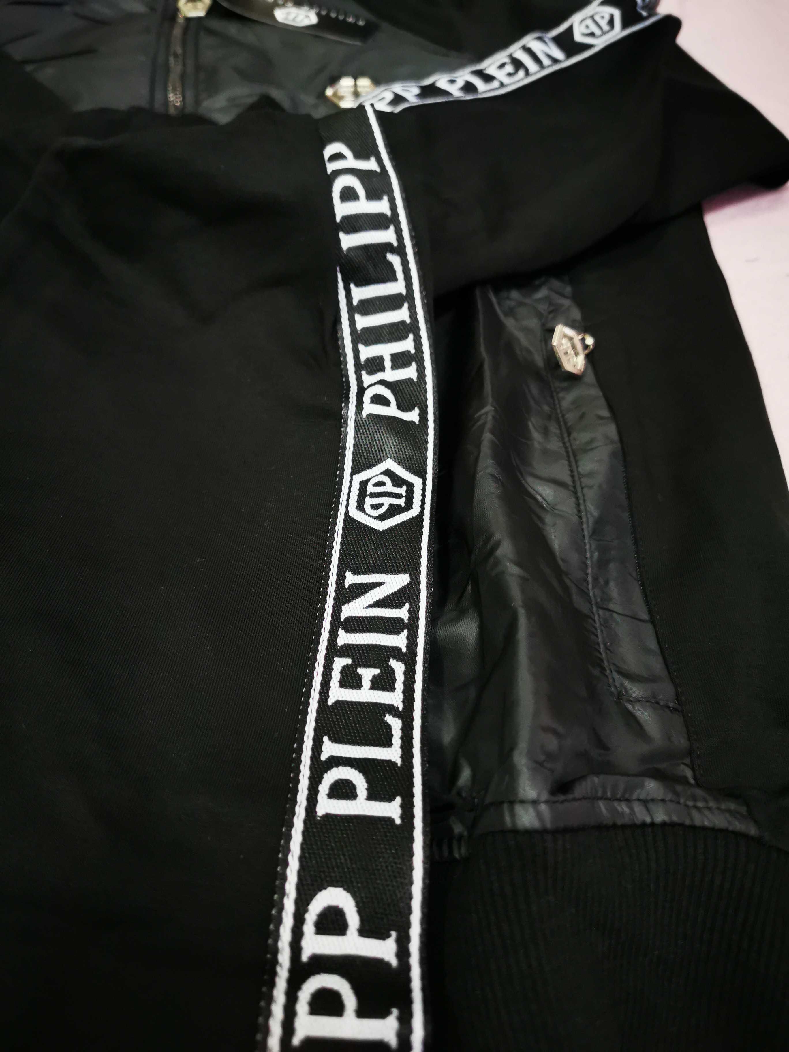 Dres męski Philipp Plein nowość logowany czarny hit
