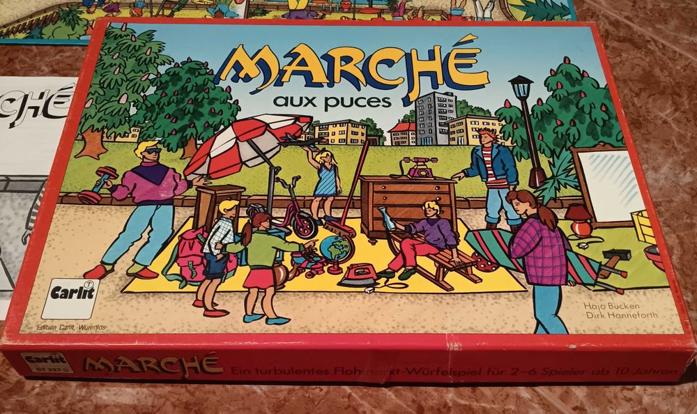 Jogo de tabuleiro vintage (Marché aux puces)