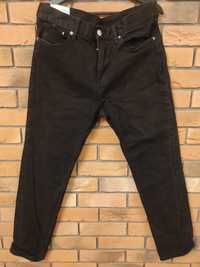 Spodnie jeansowe czarne slim fit (H&M)