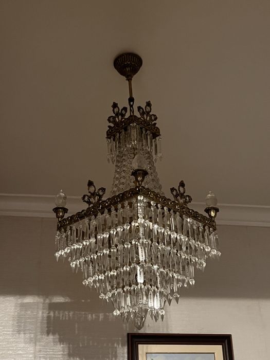 Candeeiros antigos de cristal