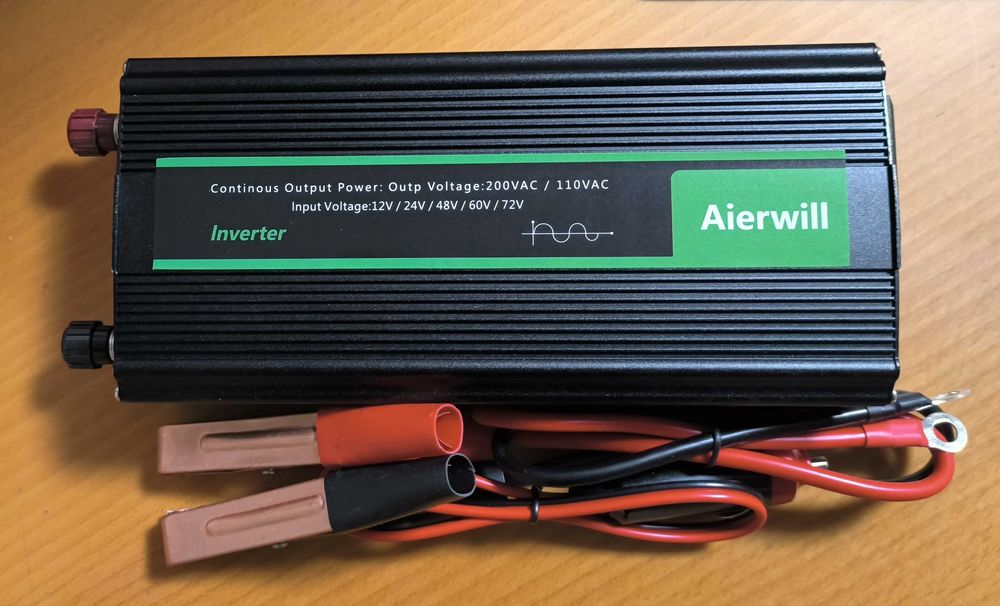 Інвертор Aierwill 12v 1000w  чиста синусоїда