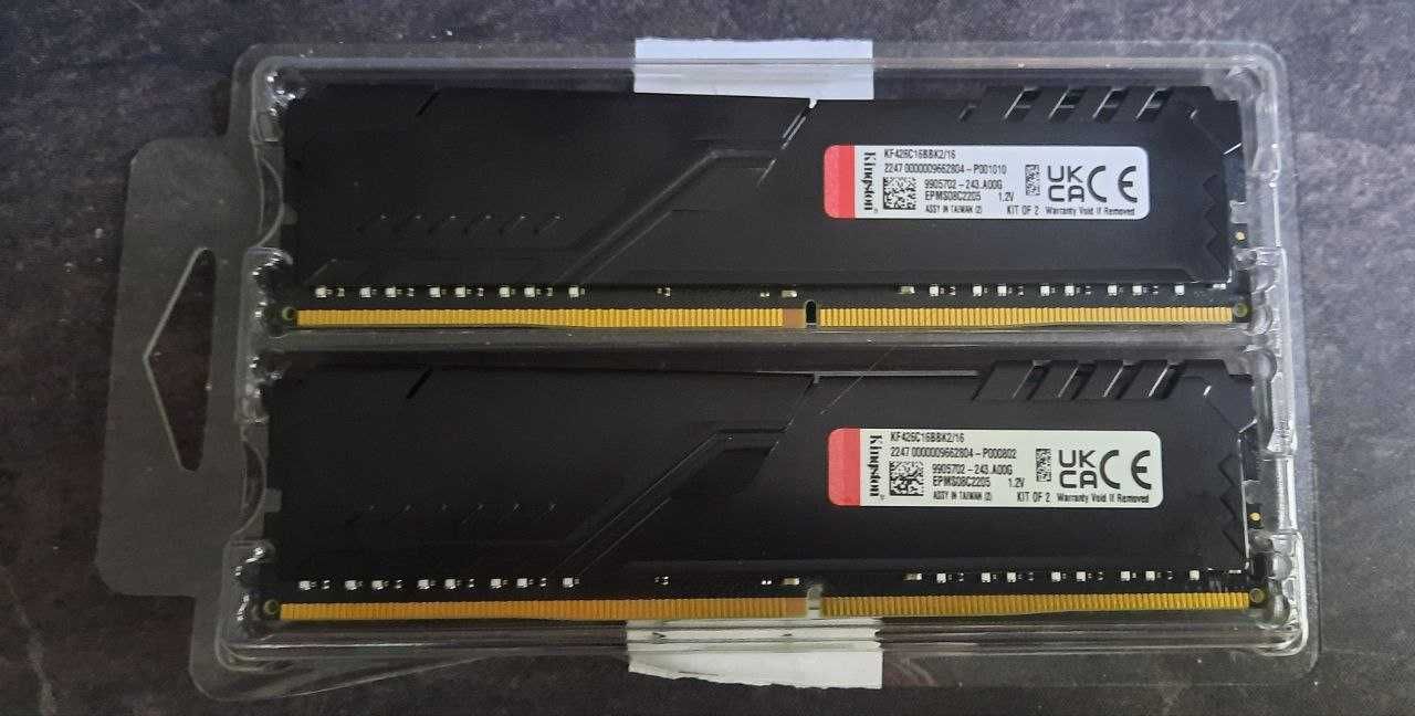 Оперативна пам'ять Kingston Fury DDR4-2666 2x8GB (KF426C16BBK2/16)