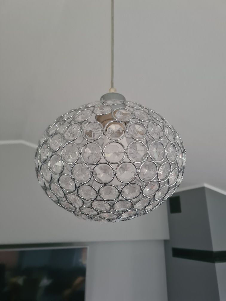 Lampa wisząca i trzy kinkiety