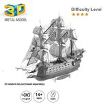 3D металевий конструктор пазл Pazzle кораблі