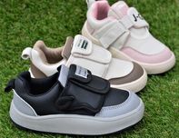 Демисезонные детские кроссовки Jong Golf бежевые черные розовые р28-33
