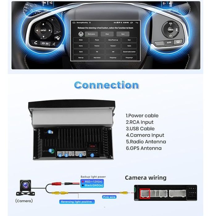 Radio samochodowe HIkity Wi-Fi Android 13 Peugeot 3008/5008  Berlingo