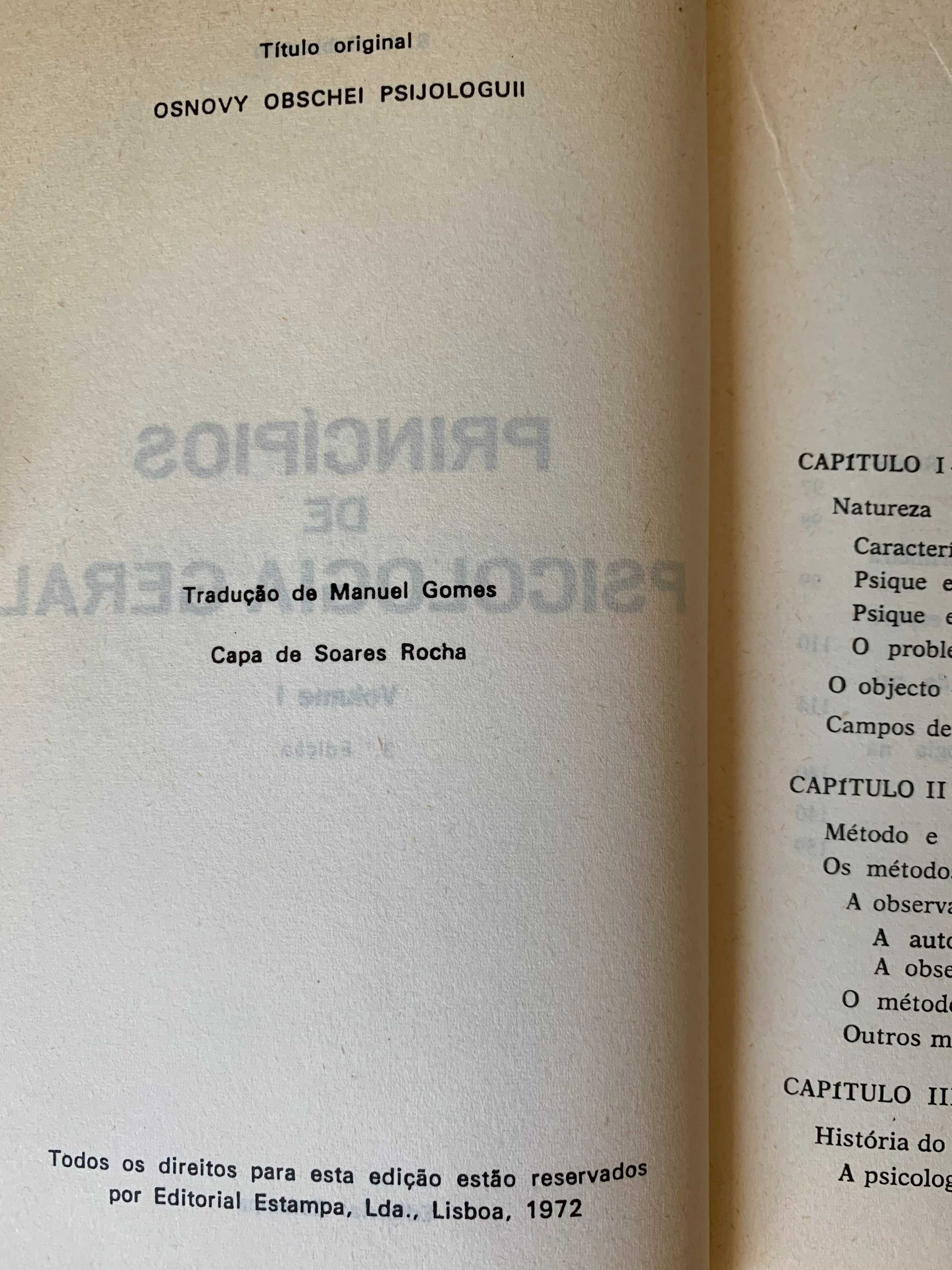 Princípios de Psicologia Geral, de S. L. Rubinstein