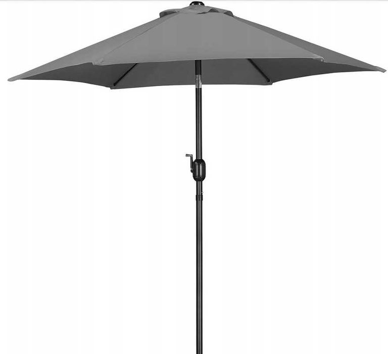 NAJTANIEJ, Parasol ogrodowy, stołowy Yaheetech 225cm składany korbka