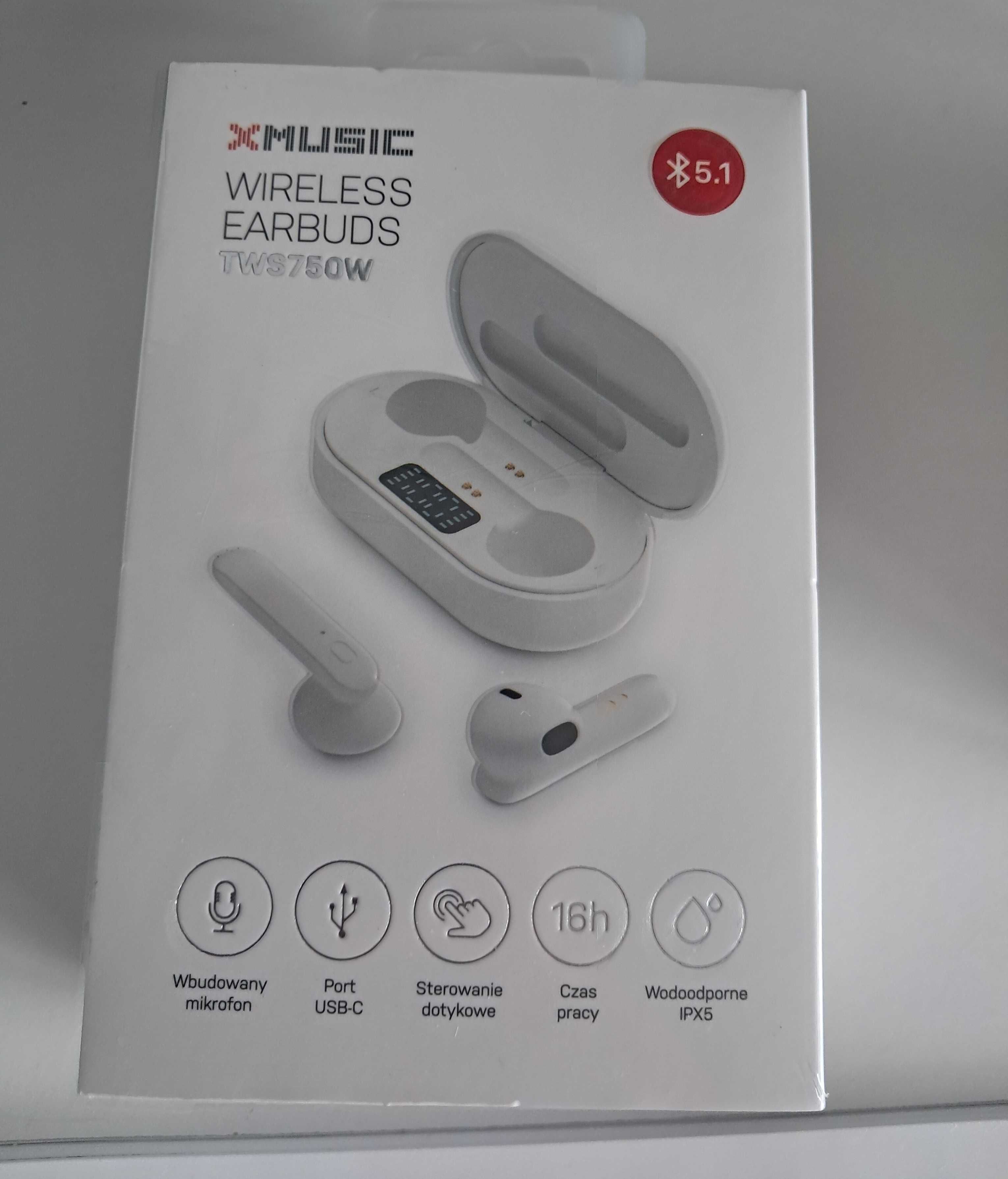 Nowe Słuchawki bezprzewodowe XMUSIC TWS750K