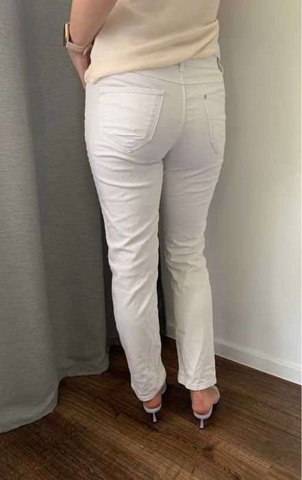 C&A białe spodnie skinny leg M