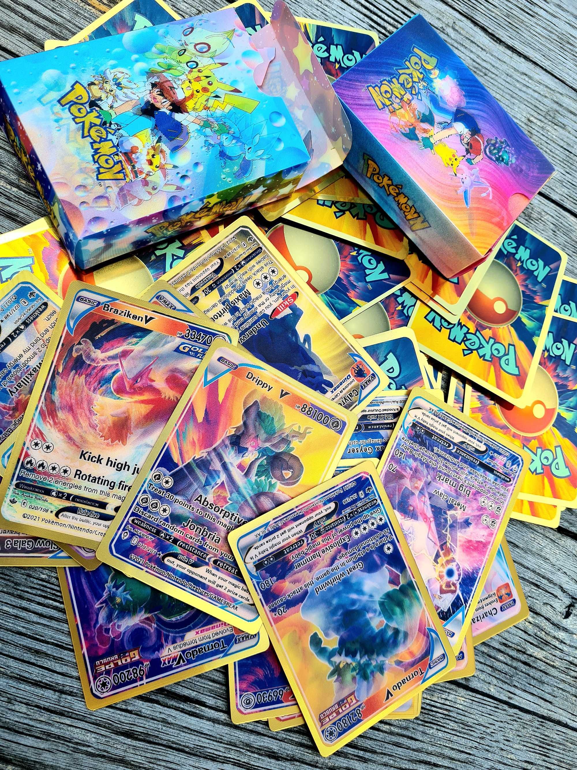 Duży zestaw 55 karty 3d Pokemon do kolekcjonowania  dla dzieci