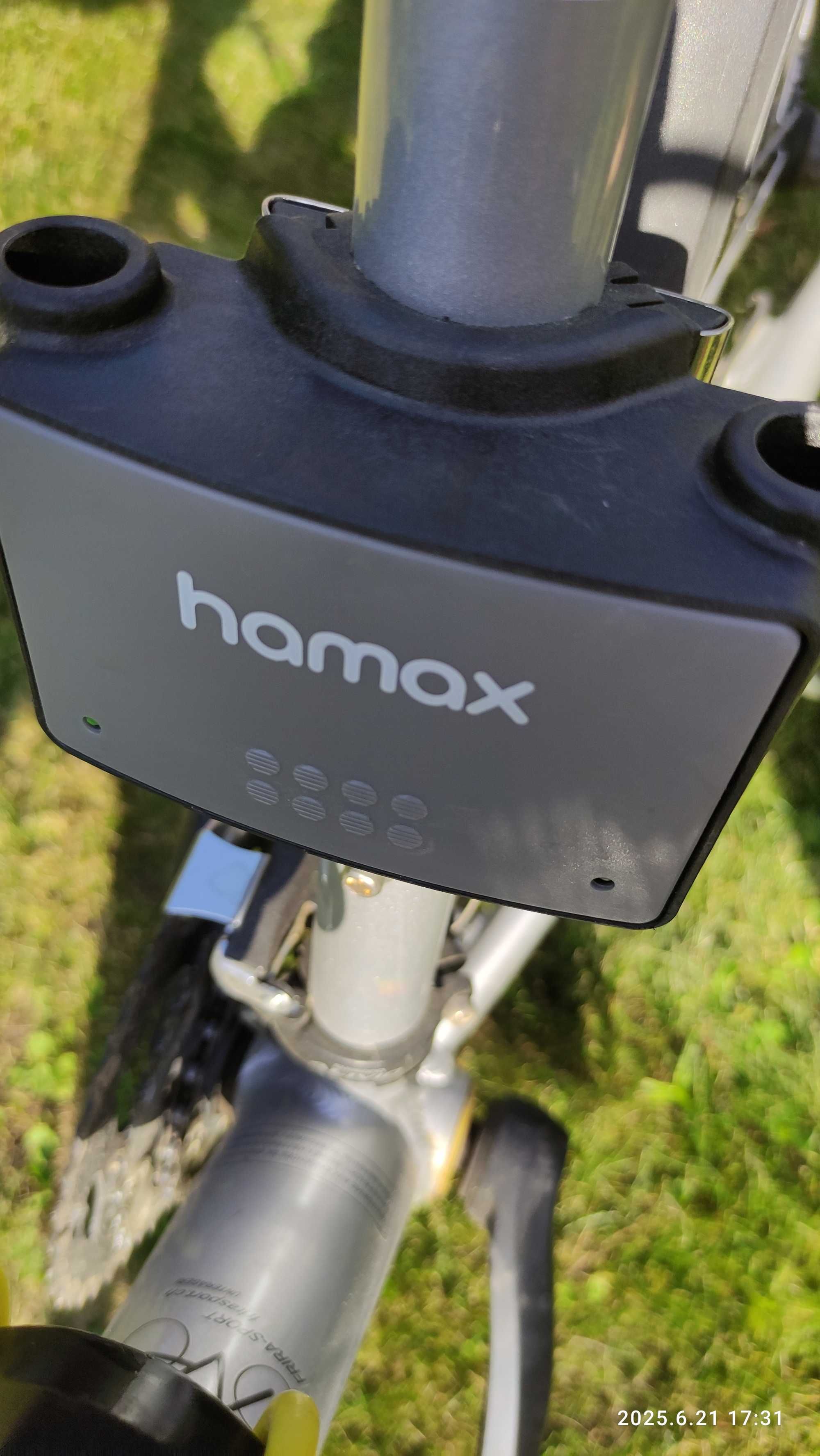 Fotelik rowerowy Hamax funkcja przechyłu stan idealny