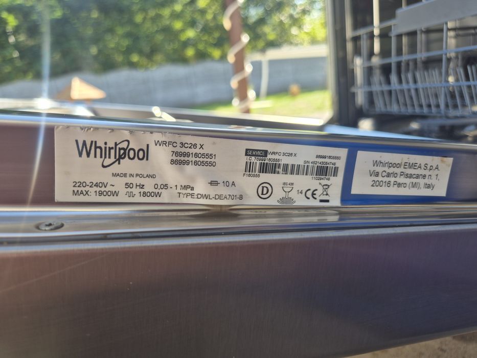 Zmywarka whirlpool 60cm