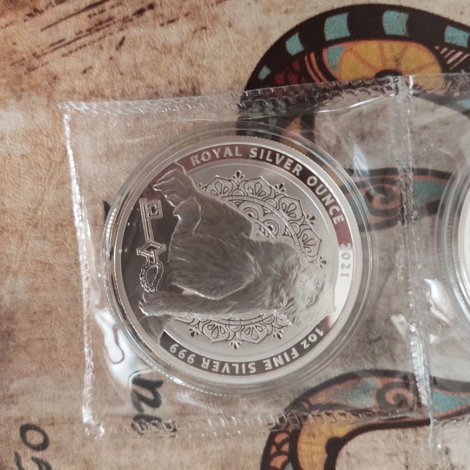 Монета макака гіблартара срібло 9999.999