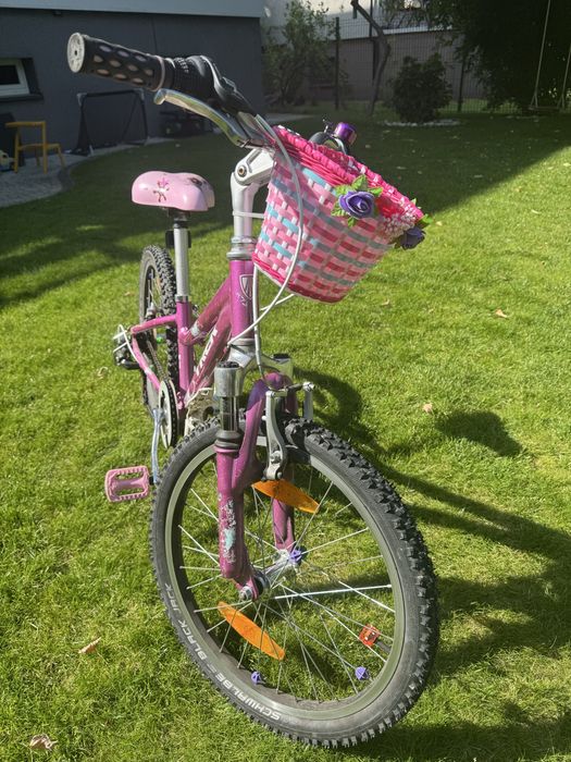 Rower Trek 20 MT60 Dziewczynki Damka Nowe siodełko gripy koszyk Różowy