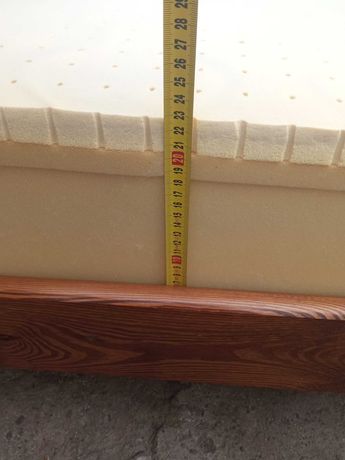 Rama drewniana lozko malzenskie sypialnia duza z materacem